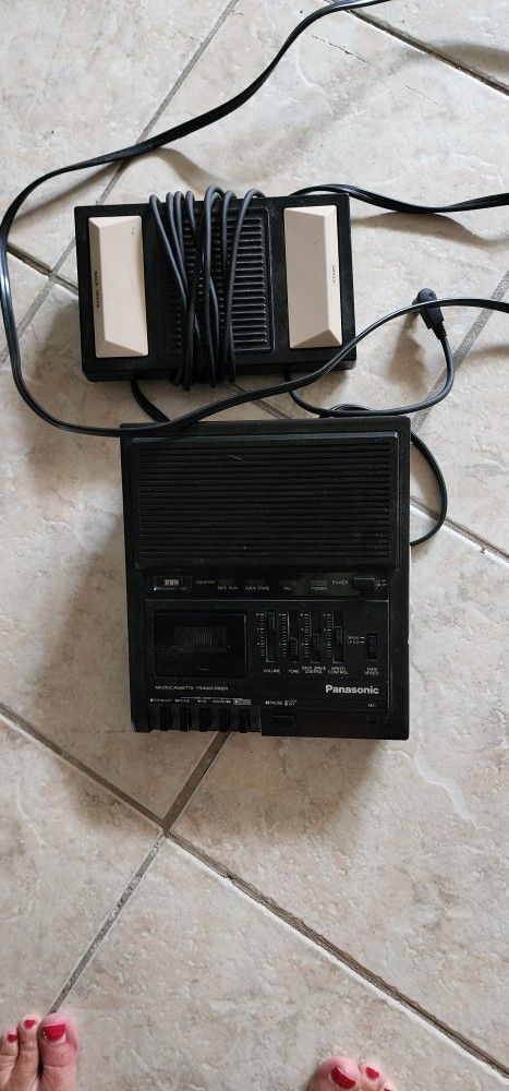 Panasonic Microcassette With Footpedal