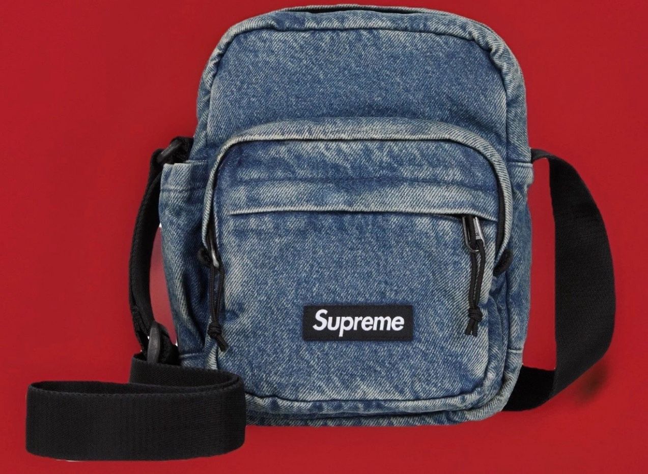 Supreme Denim Shoulder Bag FW25