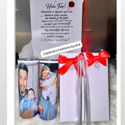 Personalized Padrinos Proposal Box with tumbler cups🎁❤️