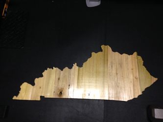Hand crafted Kentucky state sign barn lumber