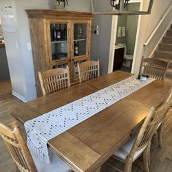 Table, Chairs, And Hutch