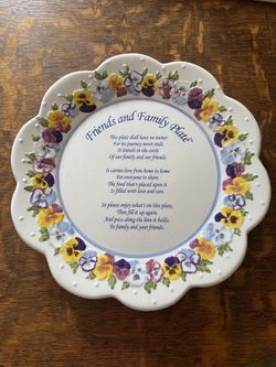 Original Friends And Family Plate - Great Wedding Gift Idea