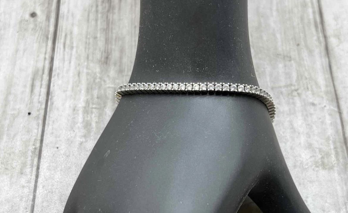 925 Sterling Silver Moissanite 7.5’ Bracelet