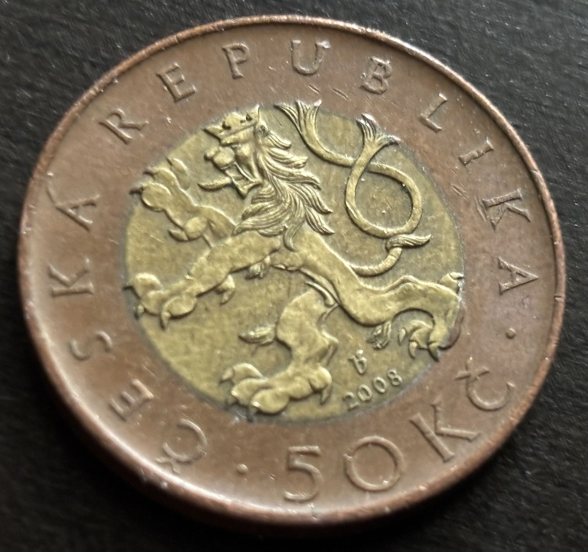 50 Krone 2008 Coin Of Chehoslovakia