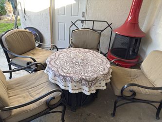 Outdoor Patio Chairs Fire Pit Not Included