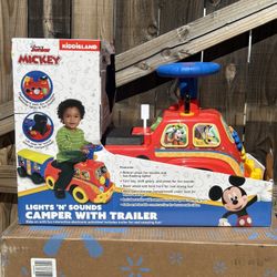 Disney Mickey Ride On With Trailer