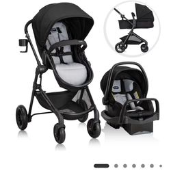 Evenflo  Bassinet/ Convertible  Stroller & Car Seat 