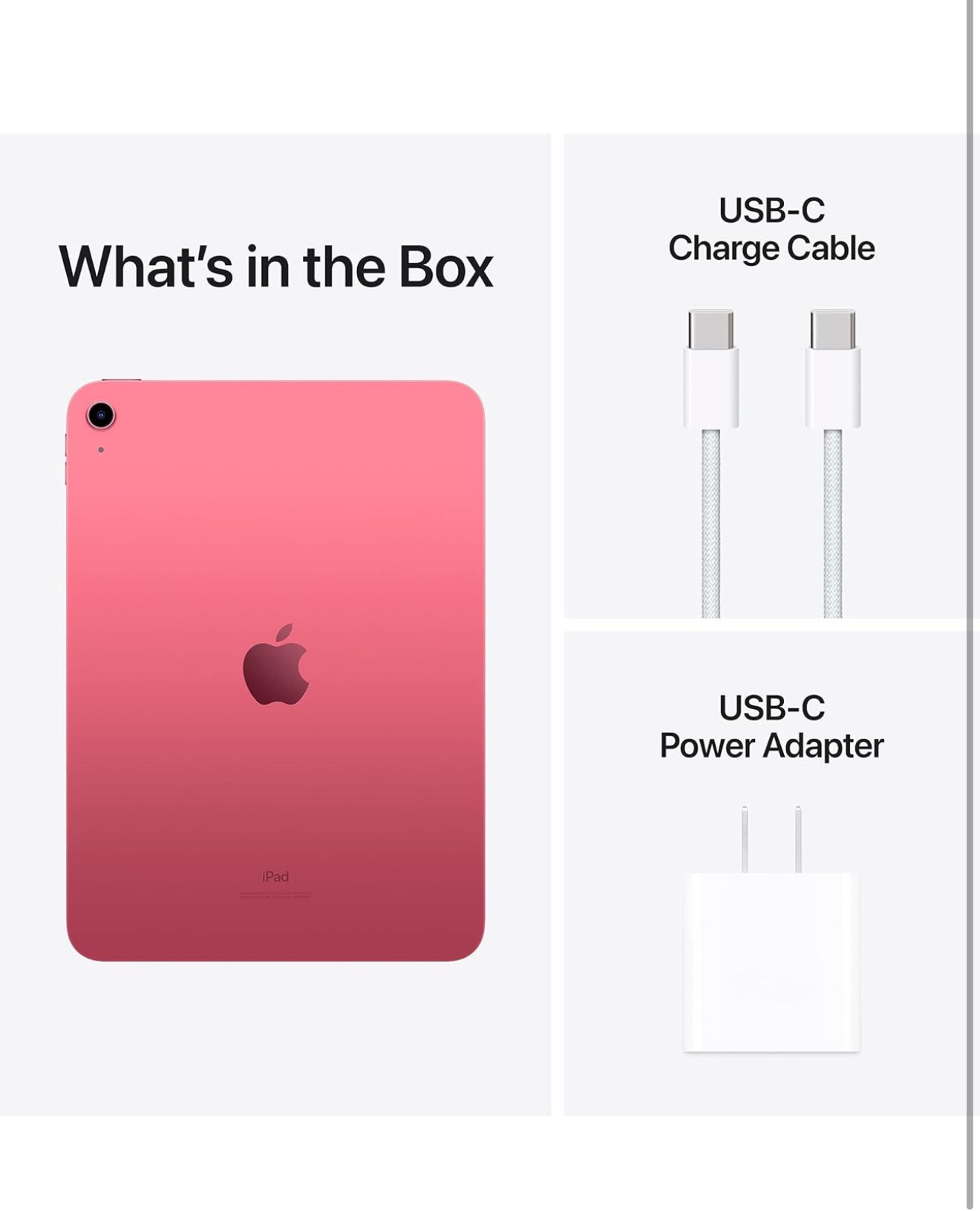 Apple iPad (10th Generation) HOT PINK + PINK CASE + SCREEN PROTECTOR