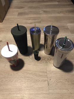 6 assorted Starbucks Mugs