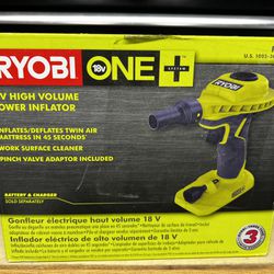 RYOBI ONE+ 18V Cordless High Volume Inflator (Tool Only)