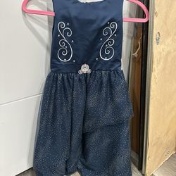Disney Cinderella Navy Dress Size US 5/6 / EUR 110-116 см  Little Girls 2018 HOLIDAY COLLECTION