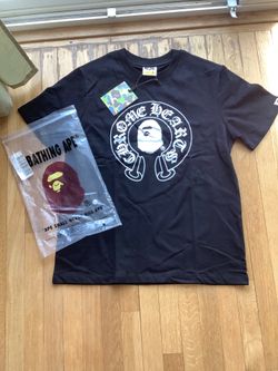 BAPE x Chrome Hearts Black Graphic T-Shirt