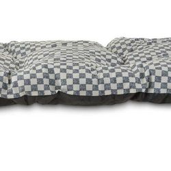 Vibrant Life Tufted Pillow Pet Bed, Black and White Check, 1 Count