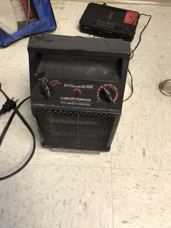 Windmere Comfort Furnace 1500W Electric Space Heater Model 3180 4