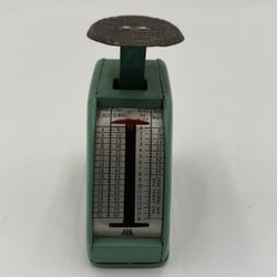 Vintage Bear Brand Small Green 16oz 1lb Postal Scale