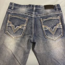 true luck light blue pants