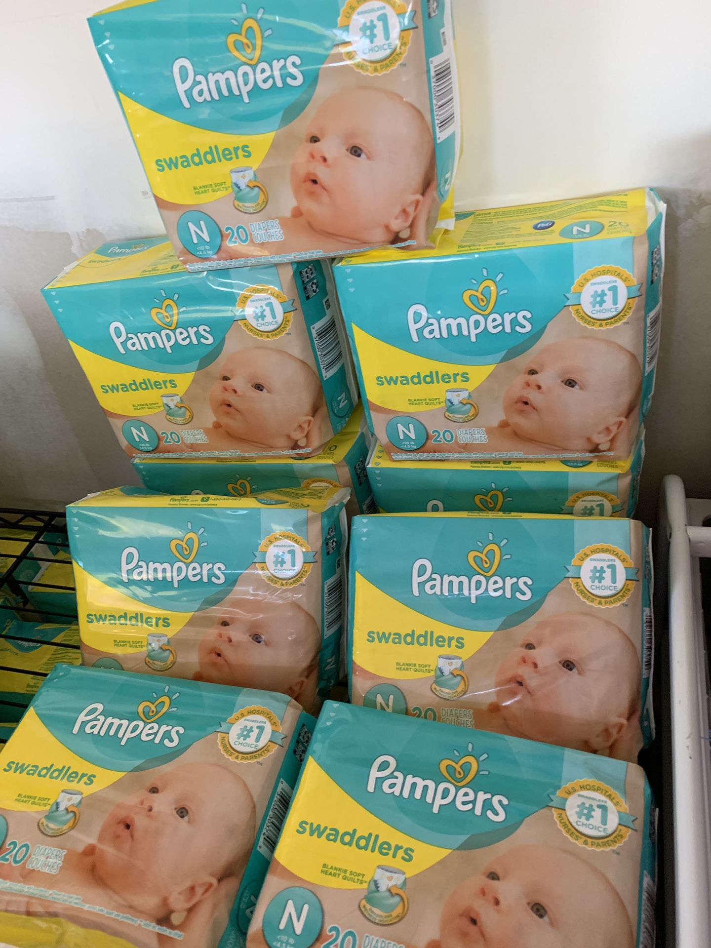 Pampers newborn diapers 3 bags for $10