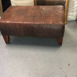 40”x 25” X 18 “ High Leather Ottoman