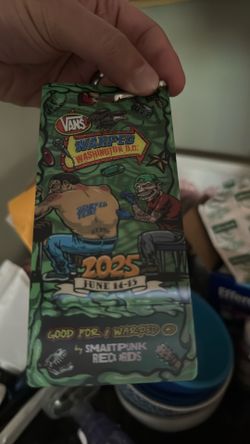 Vans Warp Tour VIP Ticket 2 Day Festival