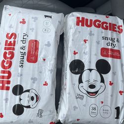 Unopened Huggies Diapers Size 1 
