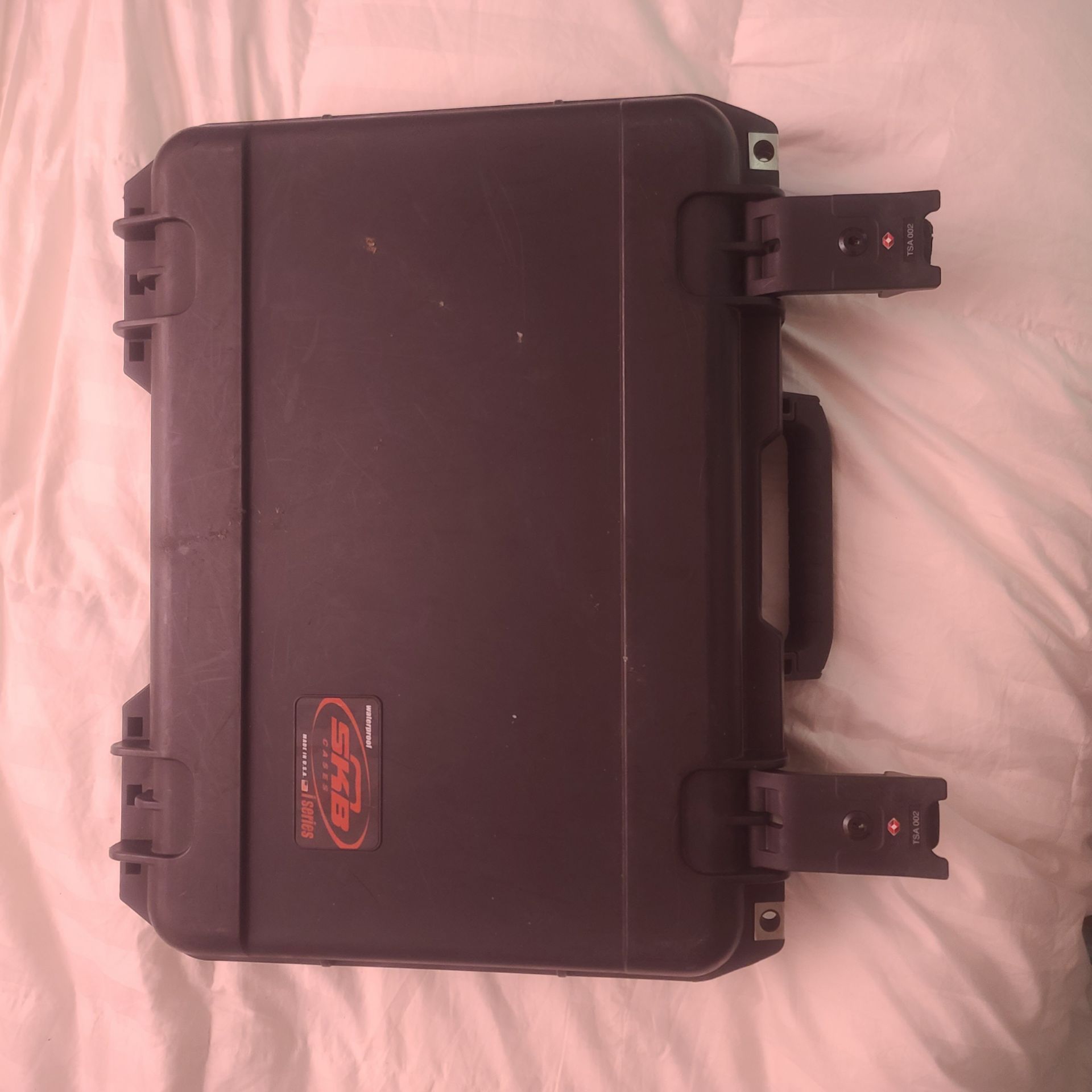 black SKB iSeries injection-molded waterproof hard equipment case
