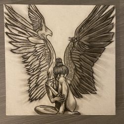 Canvas Drawing 8”x8”