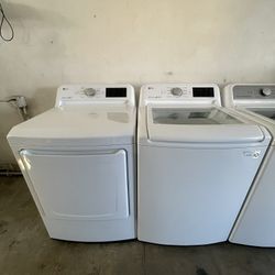 LG TOP LOAD WASHER AND DRYER (GAS DRYER)