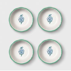 Roller Rabbit X Target Bouquet Bowls Set of 4 Melamine 11.5 oz NWT Sold Out