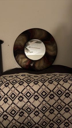 Nice Fancy Mirror Asking For Best Offer Made Out Of Some Type Of Metal 25 Dollars