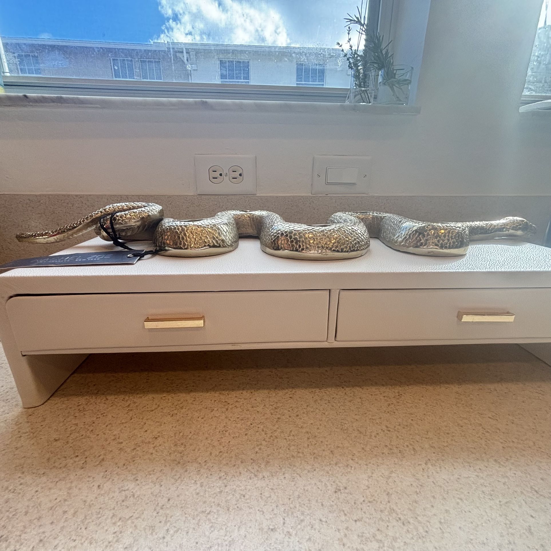 Gold Snake Candle Holder β Rachel Zoe Design