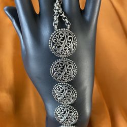 Jewelry 950 Hallmarked Peruvian Silver Bracelet