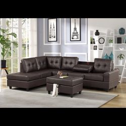 New Sectional + Ottoman 