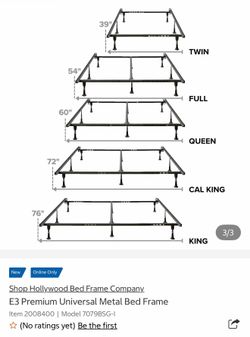 Universal Metal Bed Frame 4 available!!!