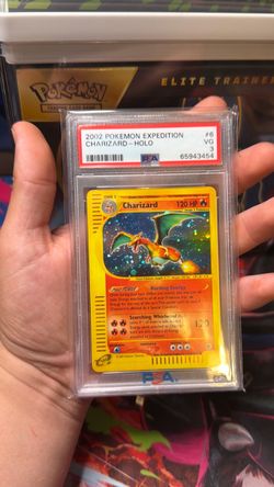 2002 POKEMON EXPEDITION #6 CHARIZARD-HOLO PSA 3