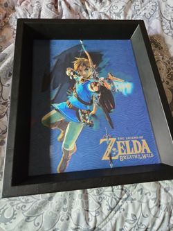 Legend Of Zelda Breath Of The Wild Framed Art - 3D Shifting Panoramic