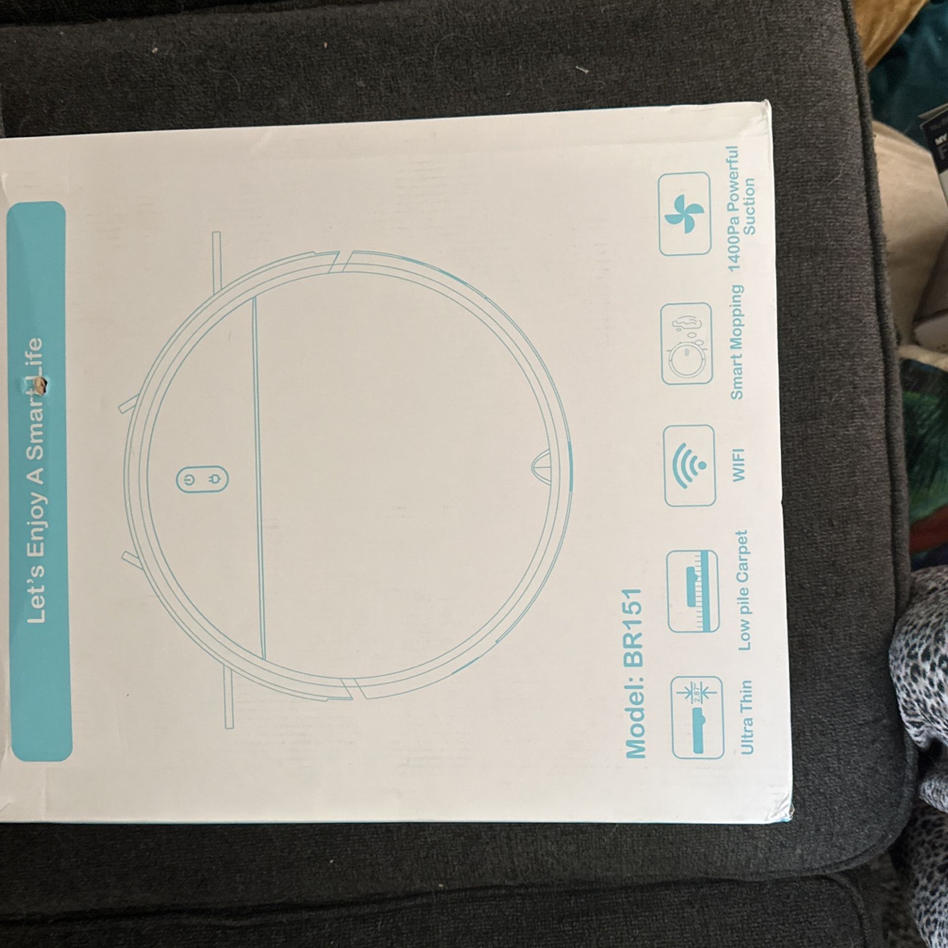 Brand New In The Box, Black Smart Vacuum And Mop Combo..