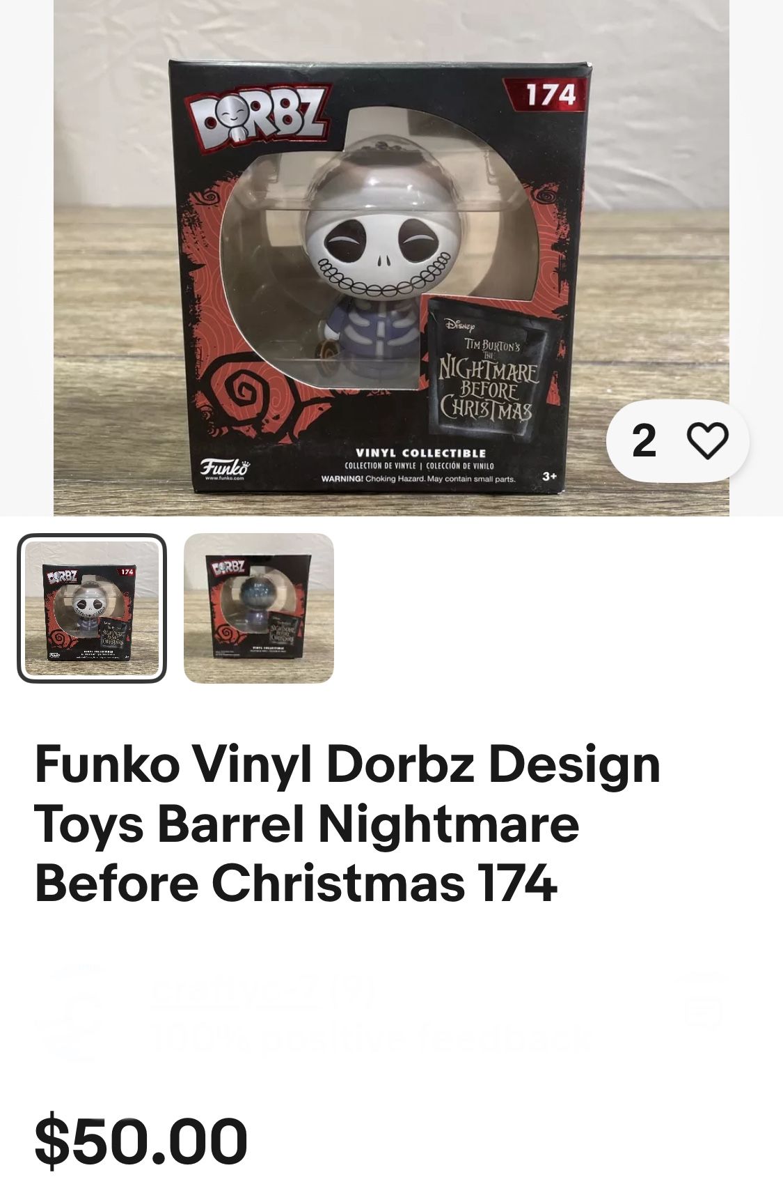 Funko Vinyl Dorbz Design Toys Barrel Nightmare Before Christmas 174