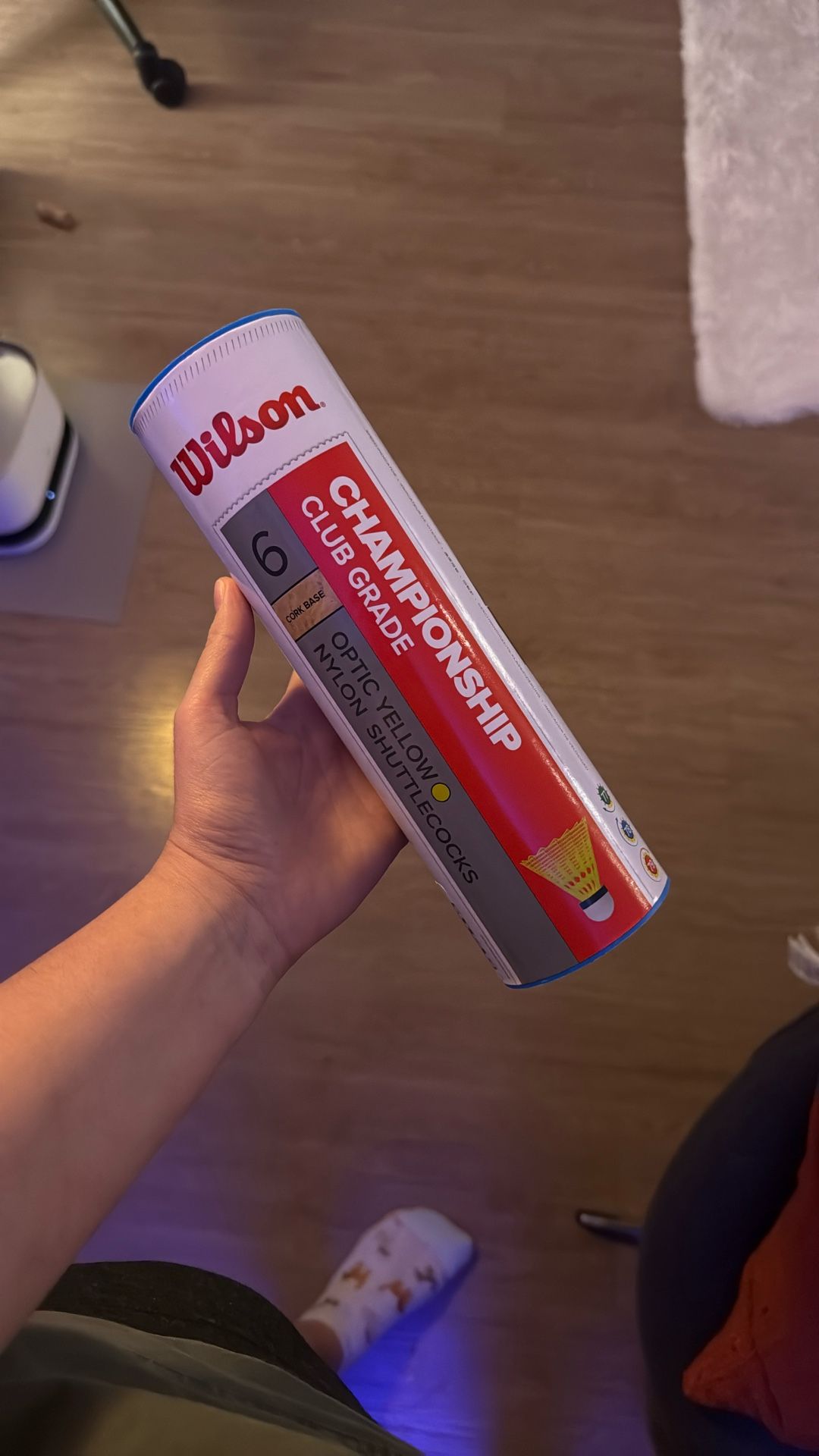 Free Wilson Shuttlecock For Badminton- Neon