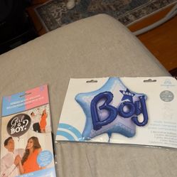 Gender Reveal Boy And Balloon 