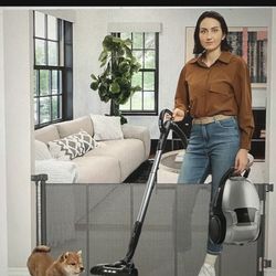 Retractable Pet , Baby Gate With Support Beam