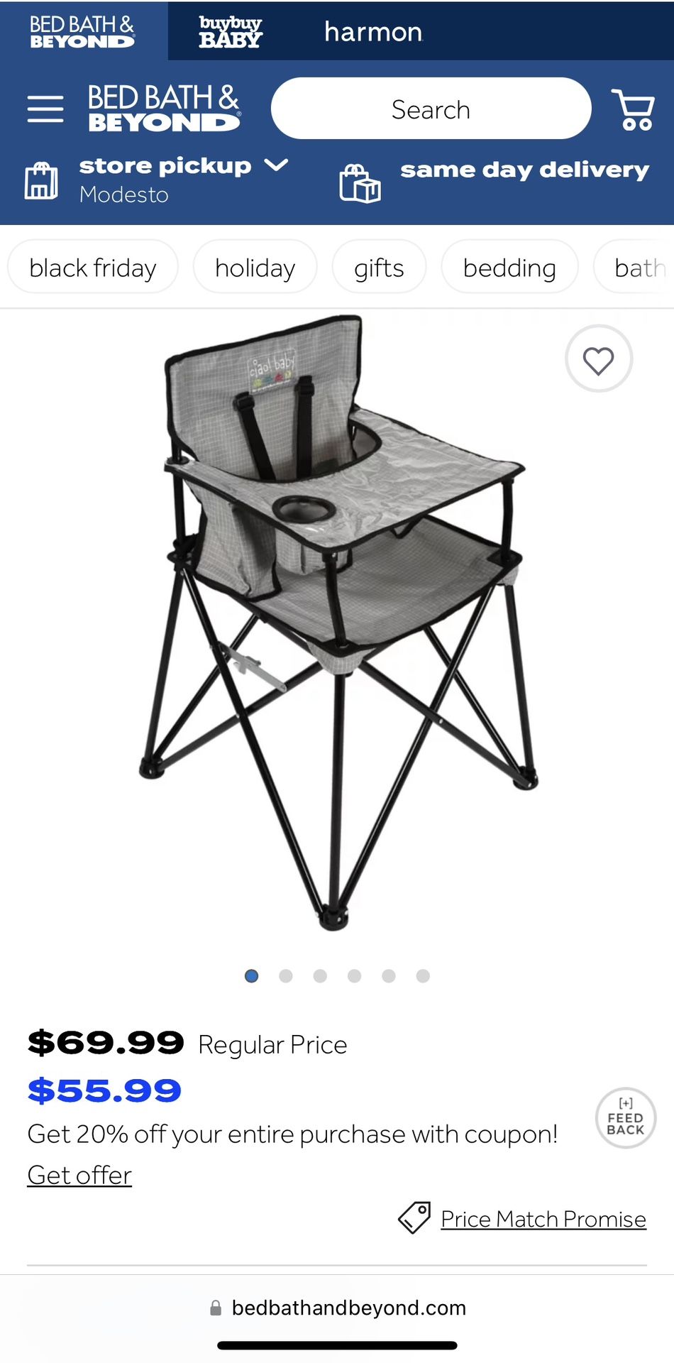 foldable high chair 