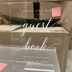 Acrylic Guest Sign In