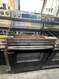 Samsung Electric Range Black Stainless Steel