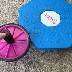 Tone Fitness Balance Board And Ab Roller
