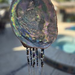 Abalone Shell Wind chimes.  Set Of Two