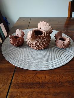 Set Of 3   Turkey Table Decor 