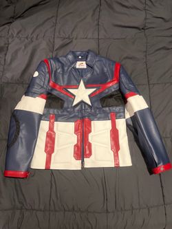 Captain America Motorcycle Jacket in Small