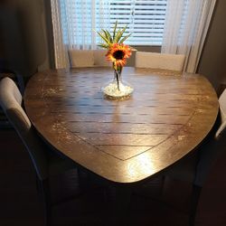  HIGH TOP TRIANGLE DINING TABLE SET