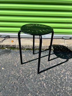 IKEA Marius Black Metal Stool