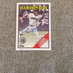 Topps 2023 Corbin Carrol Autographed Card